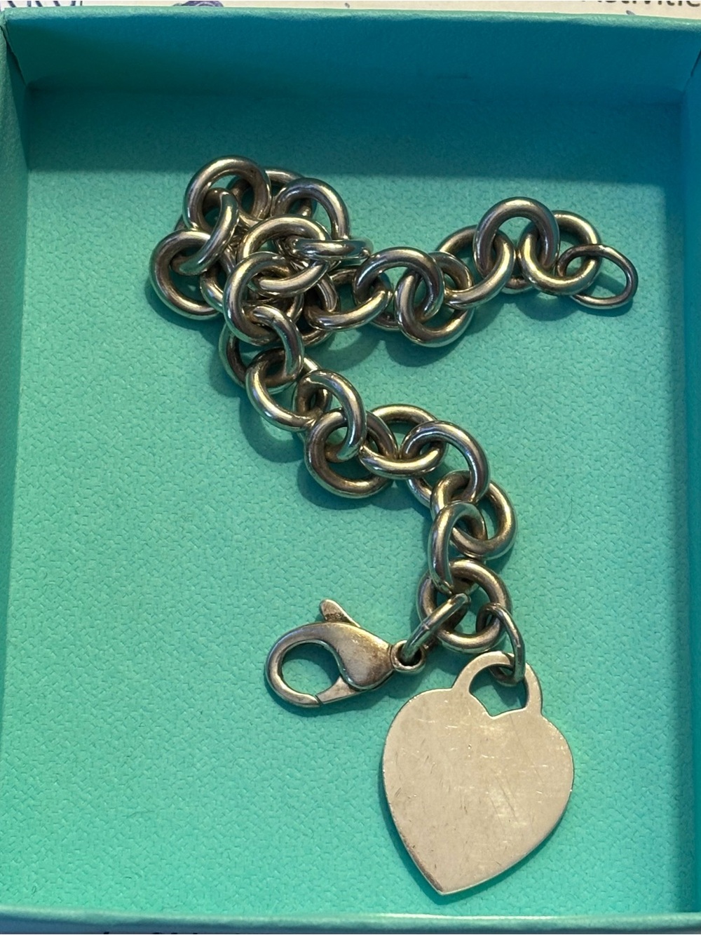 Tiffany & Co Heart Tag Charm Bracelet